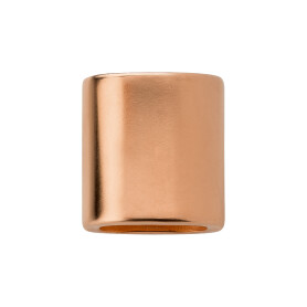 Pieza intermedia/deslizante 15x14mm oro rosa adecuado para cuerda de vela ø5mm chapado en oro rosa 24K