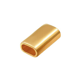 Intermediate piece 13x22mm gold suitable for ø5mm sail rope 24K gold-plated