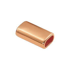 Intermediate piece 13x22mm rose gold suitable for ø5mm sail rope 24K rose gold-plated