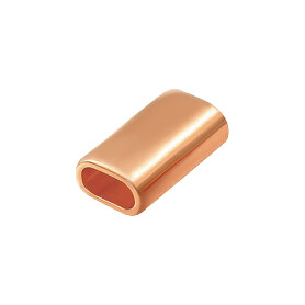 Pieza intermedia 13x22mm oro rosa adecuado para cuerda de vela ø5mm chapado en oro rosa 24K