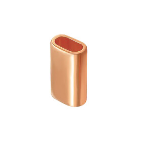 Intermediate piece 13x22mm rose gold suitable for ø5mm sail rope 24K rose gold-plated