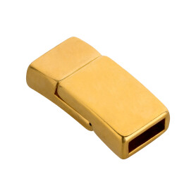 Zamak magnetic clasp gold 17x8mm (ID 6x2mm) 24K gold-plated