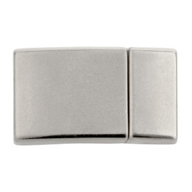 Zamak magnetic clasp antique silver 17x8mm (ID 6x2mm)...