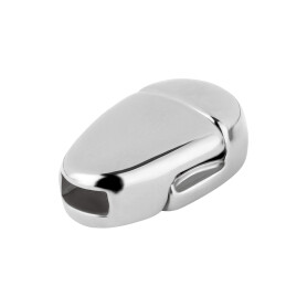 Zamak magnetic clasp antique silver 16x10mm (ID 5x2mm) 999° silver-plated