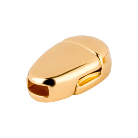 Cierre magnético de zamak dorado 16x10mm (ID 5x2mm) chapado en oro de 24K