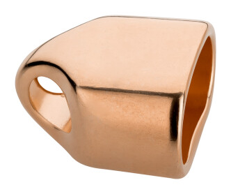 Double end cap 24x23mm rose gold suitable for ø5mm...