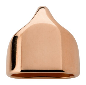 Double end cap 24x23mm rose gold suitable for ø5mm...