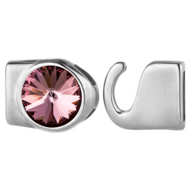 Hook closure with Rivoli 12mm Crystal Antique Pink (ID...
